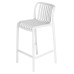Стул полубарный DOBRIN CHLOE, белый (W-02)