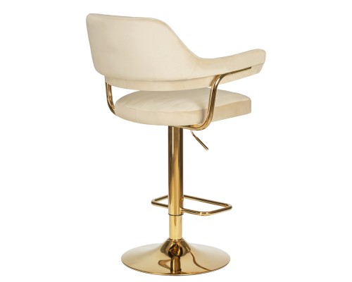 Стул барный DOBRIN CHARLY GOLD, бежевый велюр (MJ9-10)