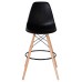 Стул барный DOBRIN DSW BAR, ножки светлый бук, цвет сиденья чёрный (B-03)