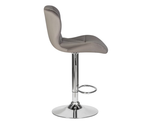 Набор 2 шт Стул барный DOBRIN BARNY, серый велюр (MJ9-75)