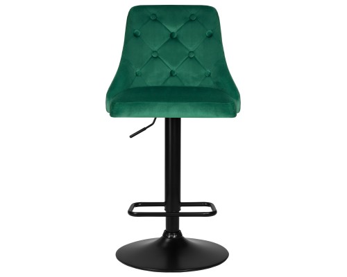 Стул барный DOBRIN JOSEPH BLACK, зеленый велюр (MJ9-88)