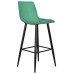 Стул барный DOBRIN NICOLE, черные матовые ножки, зелёный велюр (108-64)