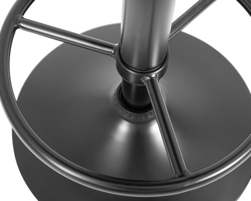 Табурет барный DOBRIN BRUNO BLACK, черный велюр (MJ9-101)