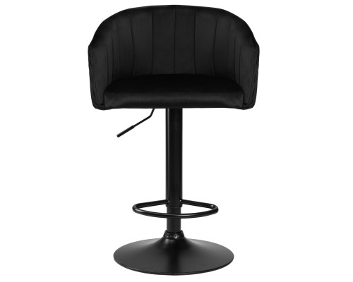 Стул барный DOBRIN DARCY BLACK, черный велюр (1922-21)
