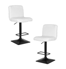 Набор 2 шт Стул барный DOBRIN LEO, белый букле (13)