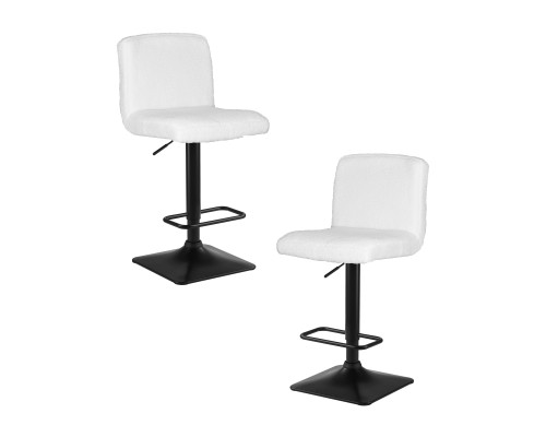 Набор 2 шт Стул барный DOBRIN LEO, белый букле (13)