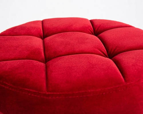 Набор 2 шт Табурет барный DOBRIN BRUNO BLACK, бордо велюр (MJ9-43)