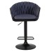 Набор 2 шт Стул барный DOBRIN LEON, синяя ткань (LAR-275-29)