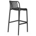 Набор 4 шт Стул барный DOBRIN CHLOE BAR, темно-серый