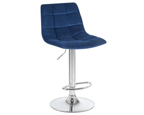 Набор 2 шт Стул барный DOBRIN TAILOR, синий велюр (MJ9-117)