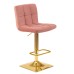 Набор 2 шт Стул барный DOBRIN GOLDIE, пудрово-розовый велюр (MJ9-32)