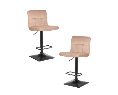 Набор 2 шт Стул барный DOBRIN DOMINIC, мокко велюр (MJ9-9)