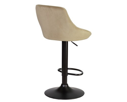 Стул барный DOBRIN LOGAN BLACK, мокко велюр (MJ9-9)