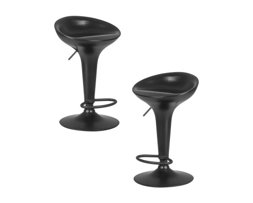 Набор 2 шт Стул барный DOBRIN BOMBA BLACK, чёрный