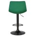 Стул барный DOBRIN TAILOR BLACK, зеленый велюр (MJ9-88)