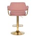Набор 2 шт Стул барный DOBRIN CHARLY GOLD, розовый велюр (MJ9-32)