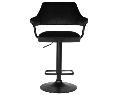 Стул барный DOBRIN CHARLY BLACK, черный велюр (MJ9-101)