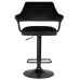 Стул барный DOBRIN CHARLY BLACK, черный велюр (MJ9-101)