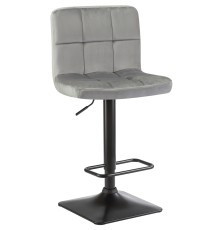 Стул барный DOBRIN DOMINIC, серый велюр (MJ9-75)