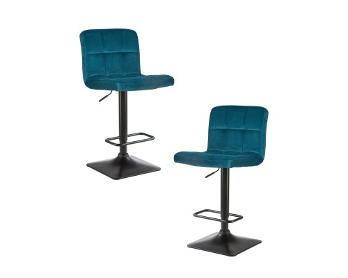 Набор 2 шт Стул барный DOBRIN DOMINIC, морской волны велюр (MJ9-99)