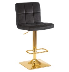 Стул барный DOBRIN GOLDIE, черный велюр (MJ9-101)