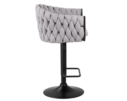 Набор 2 шт Стул барный DOBRIN LEON, серая ткань (LAR 275-17)