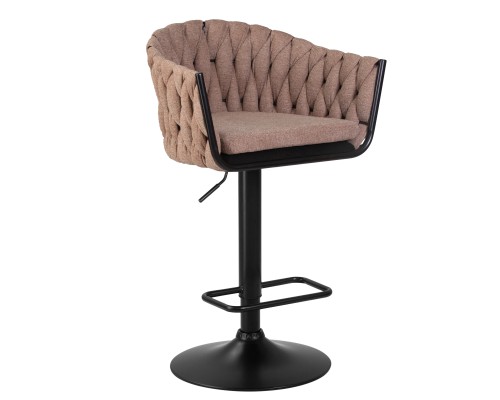 Набор 2 шт Стул барный DOBRIN LEON, коричневая ткань (LAR 275-3)