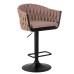 Набор 2 шт Стул барный DOBRIN LEON, коричневая ткань (LAR 275-3)
