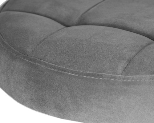 Набор 2 шт Табурет барный DOBRIN BRUNO GOLD, серый велюр (MJ9-75)