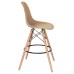 Стул барный DOBRIN DSW BAR, ножки светлый бук, цвет сиденья бежевый (GR-03)