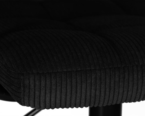 Набор 2 шт Стул барный DOBRIN KRUGER ARM BLACK, черный вельвет (LAR-E2041-52)