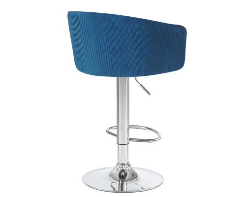 Стул барный DOBRIN DARCY, синий велюр (1922-20)