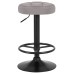 Набор 2 шт Табурет барный DOBRIN BRUNO BLACK, серый велюр (MJ9-75)