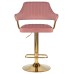 Набор 2 шт Стул барный DOBRIN CHARLY GOLD, розовый велюр (MJ9-32)