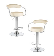 Набор 2 шт Стул барный DOBRIN MARTA, кремовый