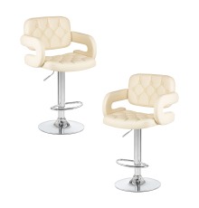 Набор 2 шт Стул барный DOBRIN TIESTO, кремовый