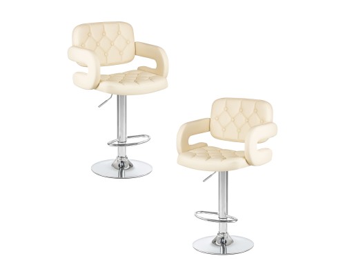 Набор 2 шт Стул барный DOBRIN TIESTO, кремовый