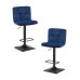 Набор 2 шт Стул барный DOBRIN DOMINIC, синий велюр (MJ9-117)
