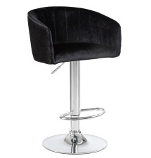 Стул барный DOBRIN DARCY, черный велюр (1922-21)