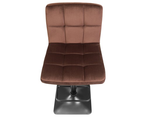 Набор 2 шт Стул барный DOBRIN DOMINIC, шоколадный велюр (MJ9-111)