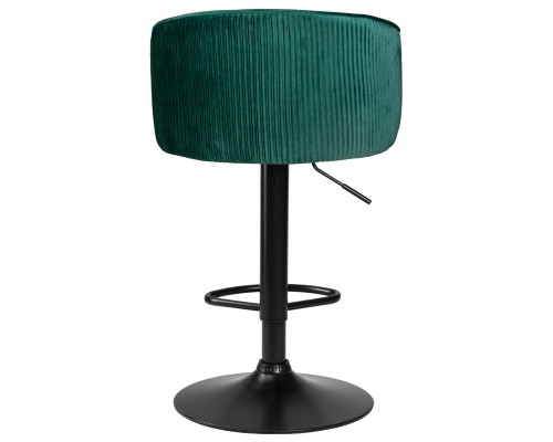 Стул барный DOBRIN DARCY BLACK, зеленый велюр (1922-9)
