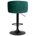 Стул барный DOBRIN DARCY BLACK, зеленый велюр (1922-9)