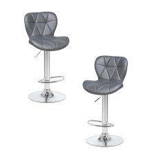 Набор 2 шт Стул барный DOBRIN BARNY, серый