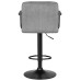 Набор 2 шт Стул барный DOBRIN KRUGER ARM BLACK, серый вельвет (LAR-E2041-25)