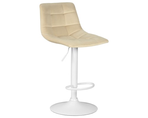 Набор 2 шт Стул барный DOBRIN TAILOR WHITE, бежевый велюр (MJ9-10)
