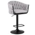 Набор 2 шт Стул барный DOBRIN LEON, серая ткань (LAR 275-17)