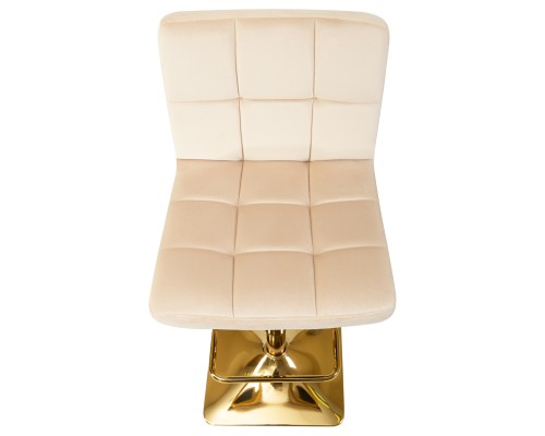 Набор 2 шт Стул барный DOBRIN GOLDIE, бежевый велюр (MJ9-10)