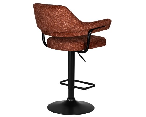 Набор 2 шт Стул барный DOBRIN CHARLY BLACK, терракотовый твид (LEO56)