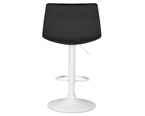 Стул барный DOBRIN TAILOR WHITE, черный велюр (MJ9-101)