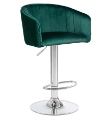 Стул барный DOBRIN DARCY, зеленый велюр (1922-9)